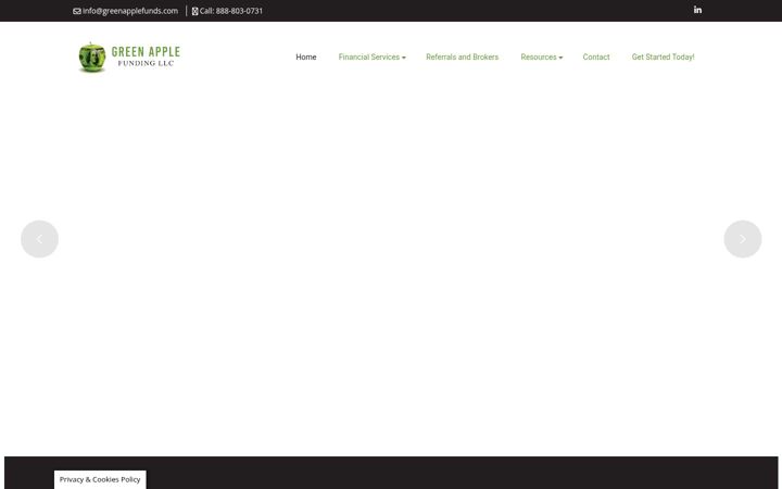 Screenshot of greenapplefunds.com