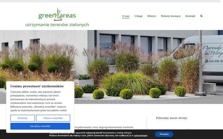 Screenshot of greenareas.pl