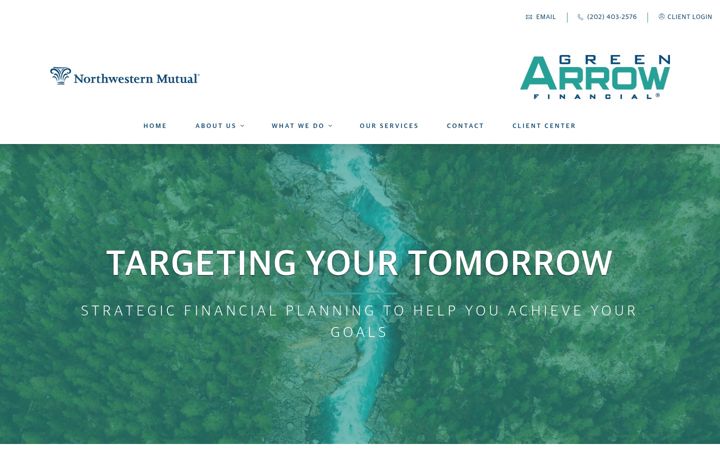 Screenshot of greenarrowfinancial.com