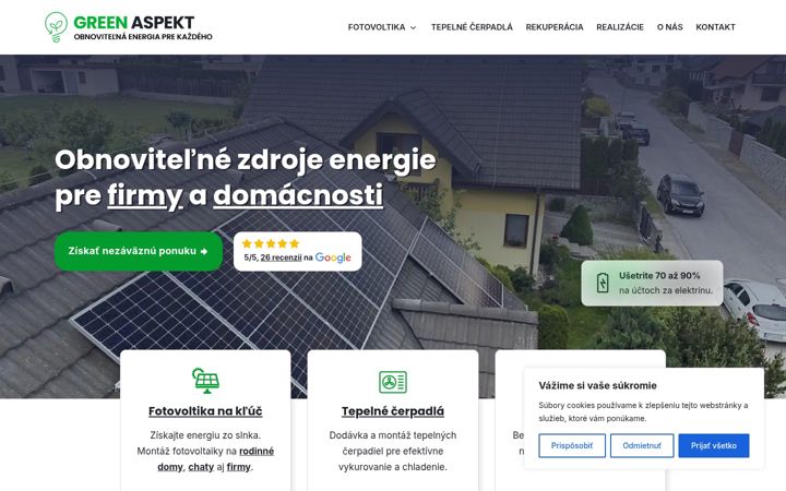 Screenshot of greenaspekt.sk
