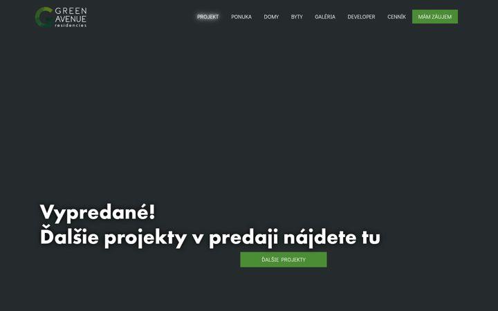 Screenshot of greenavenue.sk