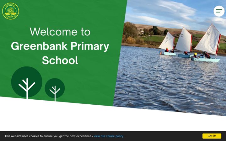 Screenshot of greenbank.rochdale.sch.uk