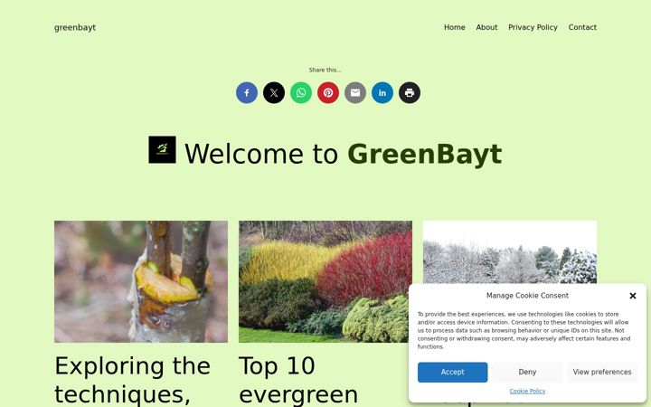 Screenshot of greenbayt.com