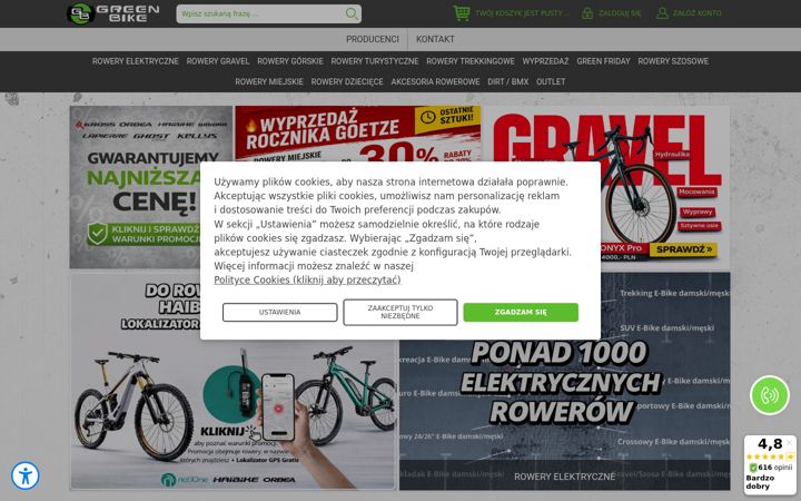 Zrzut ekranu greenbike.pl
