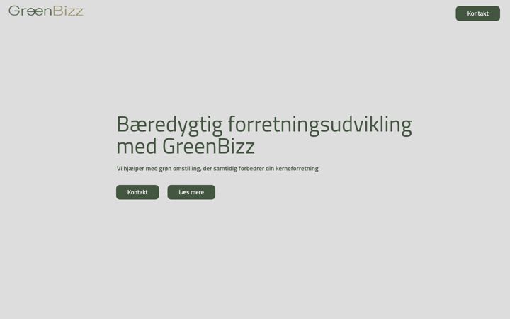 Screenshot of greenbizz.dk