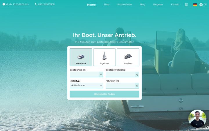Screenshot of greenboatsolutions.de
