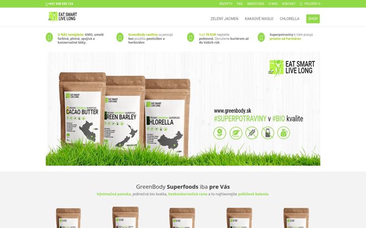 Screenshot of greenbody.sk