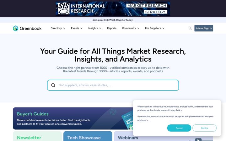 Screenshot of greenbook.org