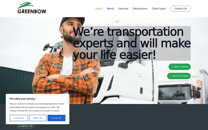 Screenshot of greenbowgroup.com
