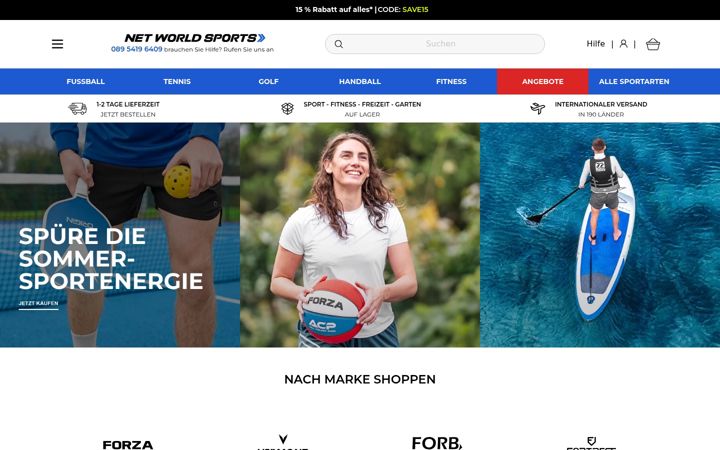 Screenshot of greenbowsports.de