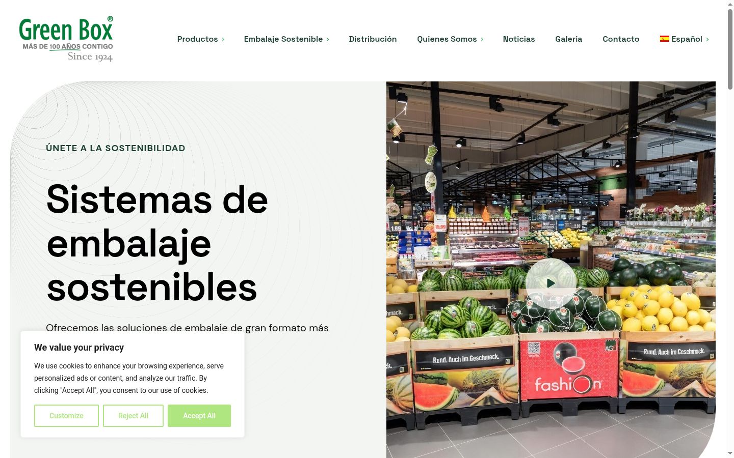 Screenshot van de toestemmingsbanner zoals getoond vóór enige interactie
