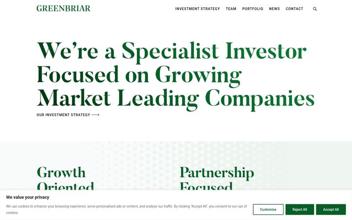 Screenshot of greenbriar.com