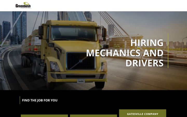 Screenshot of greenbushlogisticsjobs.com
