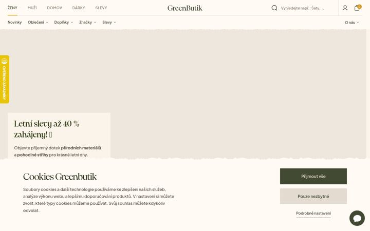 Screenshot of greenbutik.cz