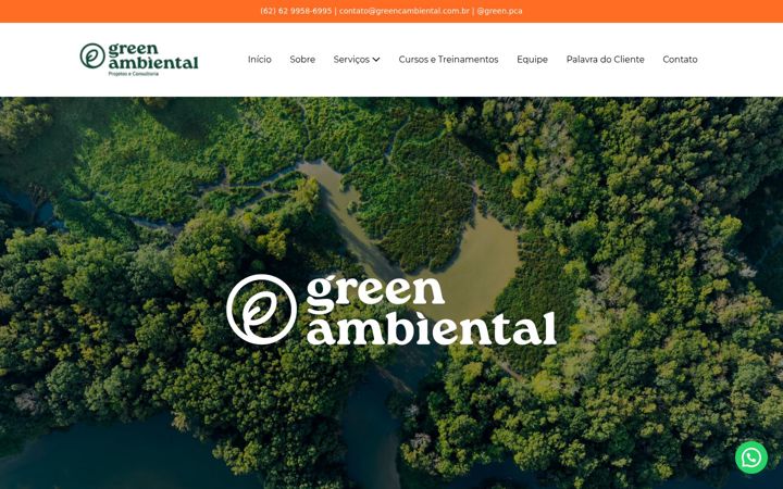 Screenshot of greencambiental.com.br