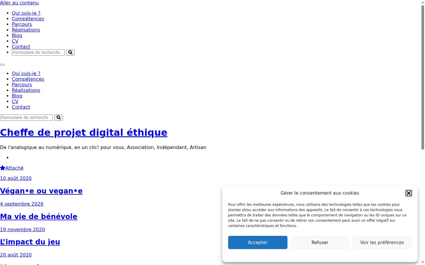 Screenshot tal-banner tal-kunsens muri qabel kwalunkwe interazzjoni
