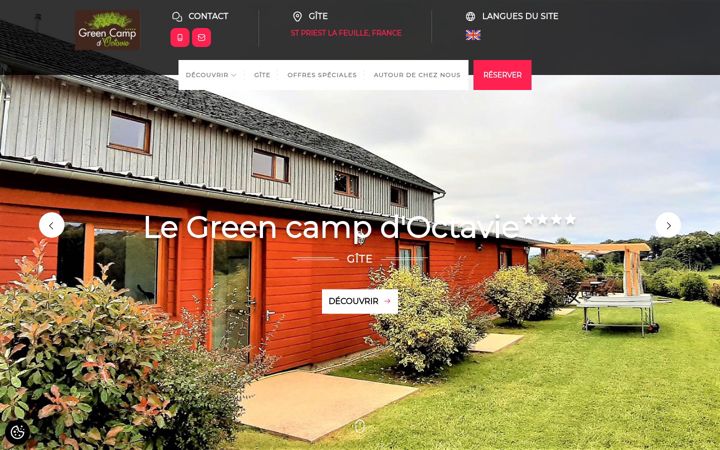 Screenshot of greencampoctavie.fr