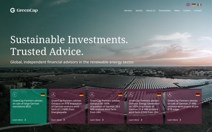 Zrzut ekranu greencap-partners.co.uk