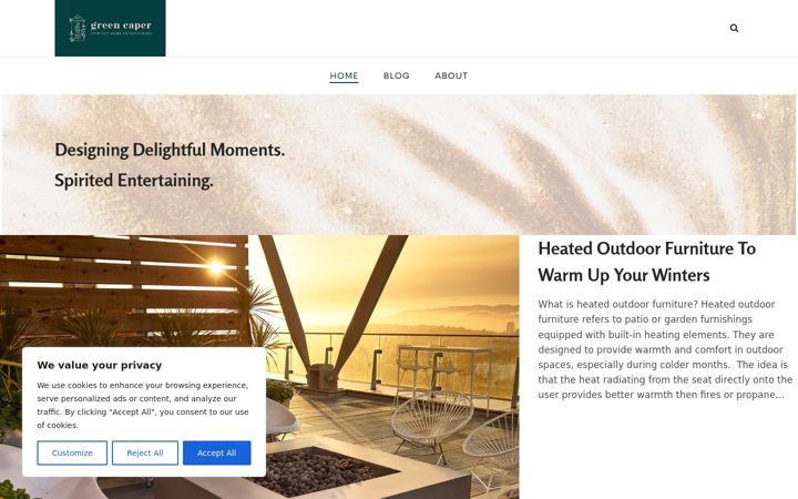 Screenshot of greencaper.com