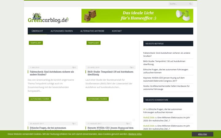 Screenshot of greencarblog.de