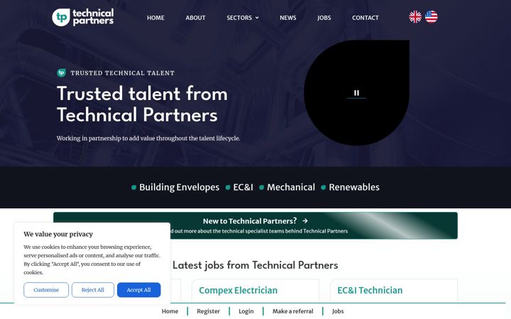 Screenshot of greencarbontalent.com