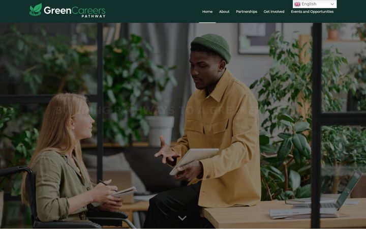 Screenshot of greencareerspathway.co.uk