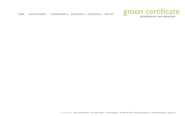 Screenshot of greencertificate.co