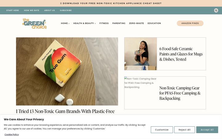 Screenshot of greenchoicelifestyle.com