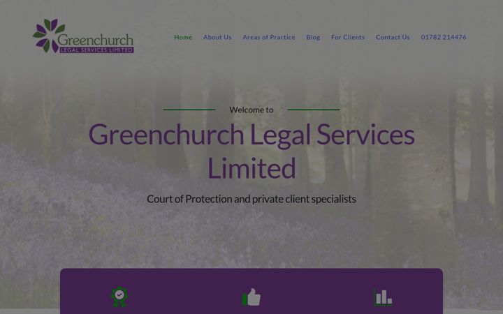 Screenshot of greenchurchlegal.co.uk