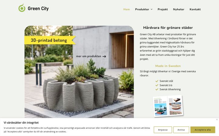 Screenshot of greencity.se