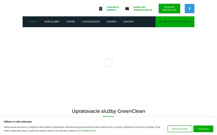 Screenshot of greenclean.sk