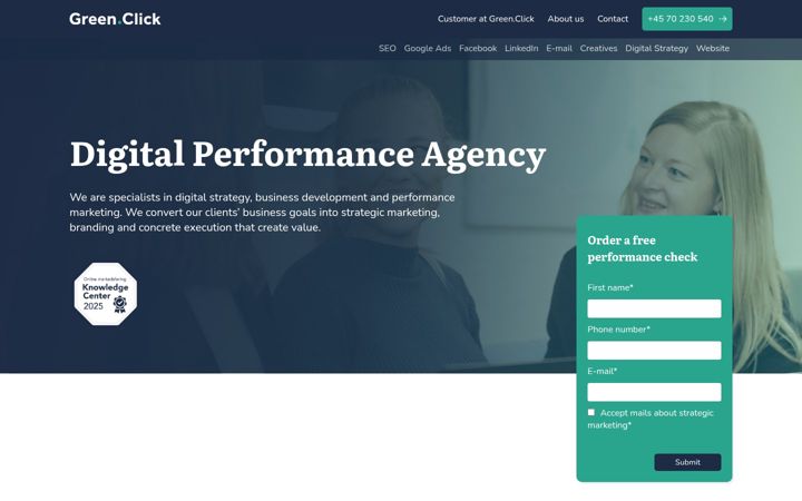 Screenshot of greenclick.com