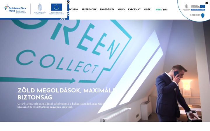 Screenshot of greencollect.hu