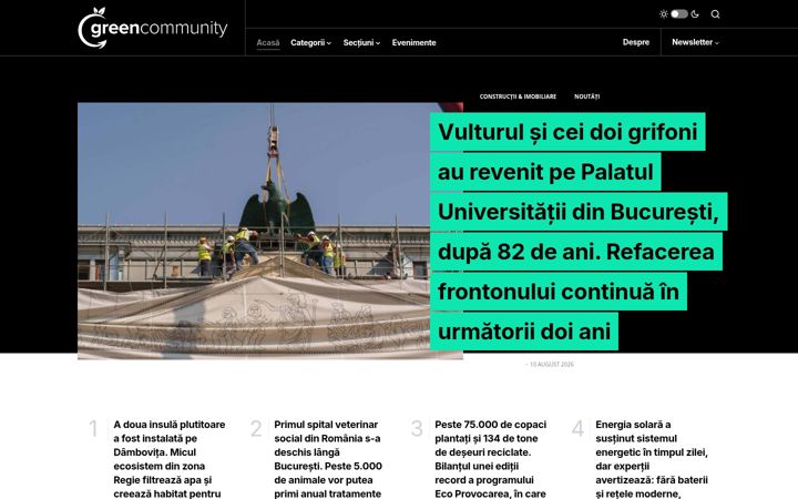 Screenshot of greencommunity.ro