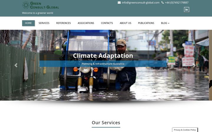 Screenshot of greenconsult-global.com