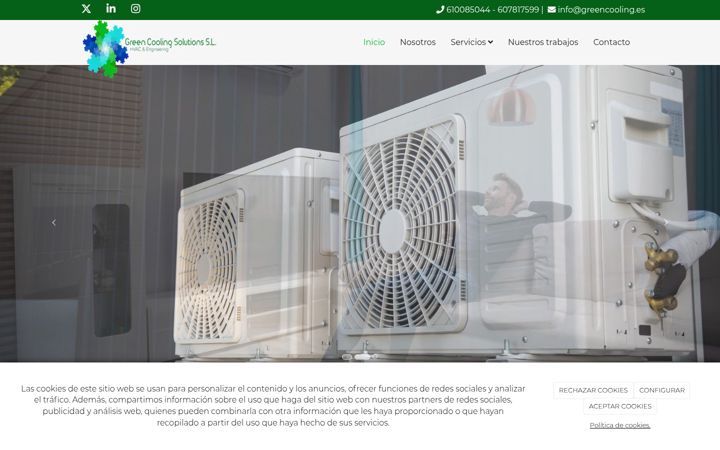 Screenshot of greencooling.es