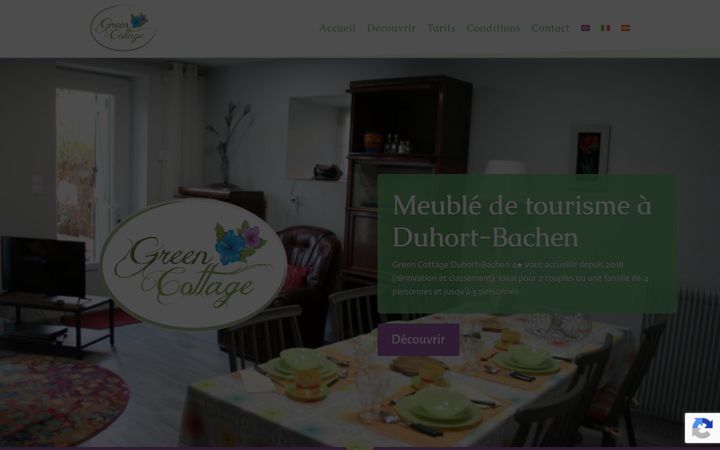 Screenshot of greencottage-duhort.fr