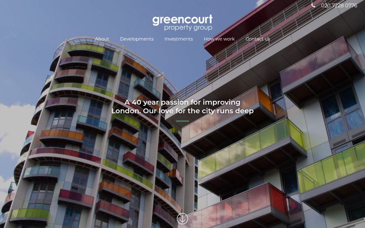 Screenshot of greencourtproperty.co.uk