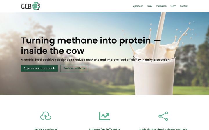 Screenshot of greencow.bio