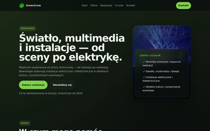 Screenshot of greencrew.pl