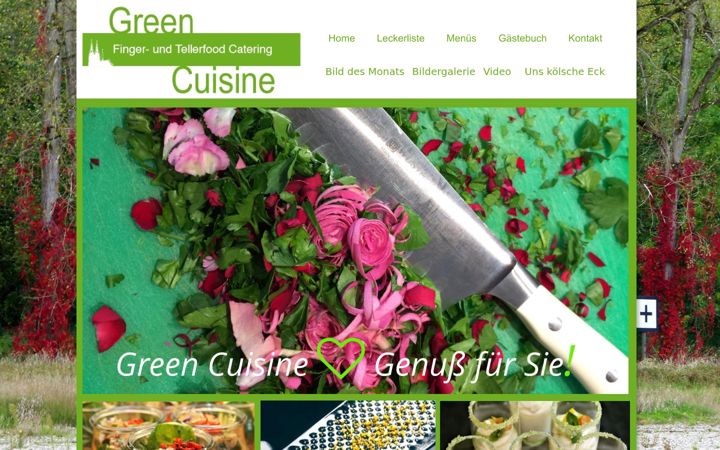 Screenshot of greencuisine.de