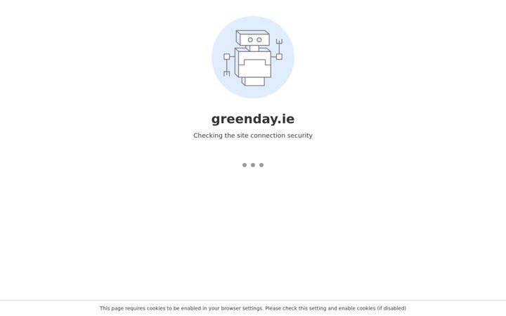 Screenshot of greenday.ie