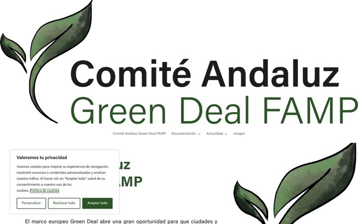 Screenshot of greendealandalucia.es