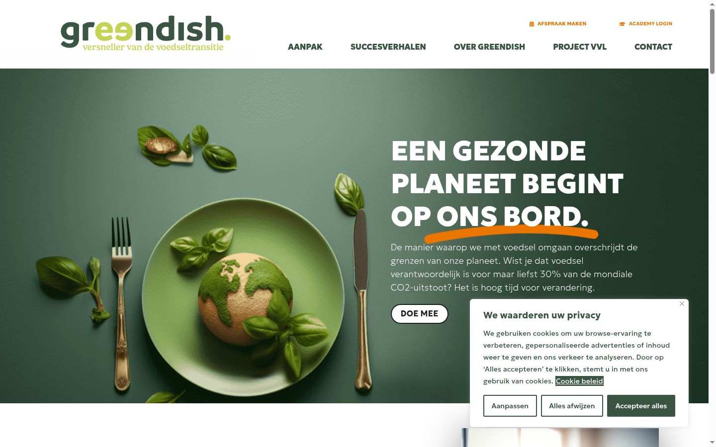Screenshot tal-banner tal-kunsens muri qabel kwalunkwe interazzjoni