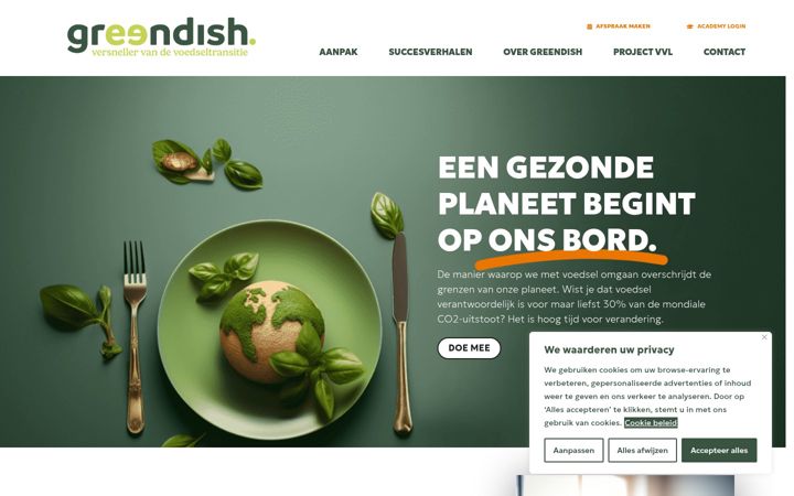 Screenshot of greendish.com