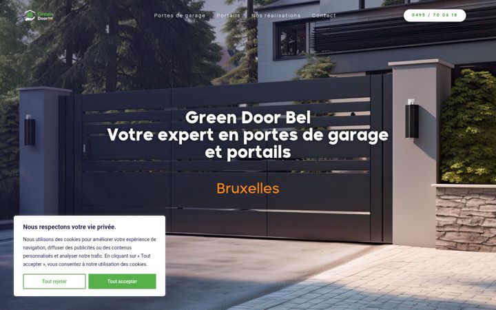 Screenshot of greendoorbel.be