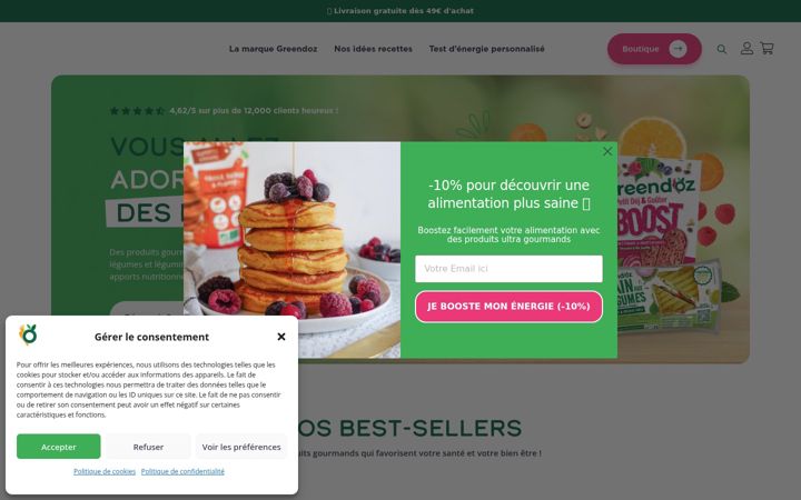 Screenshot of greendoz.fr