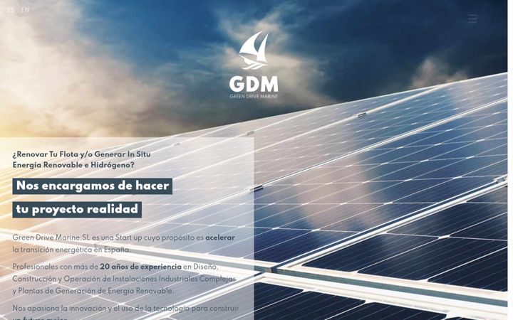 Screenshot of greendrivemarine.com