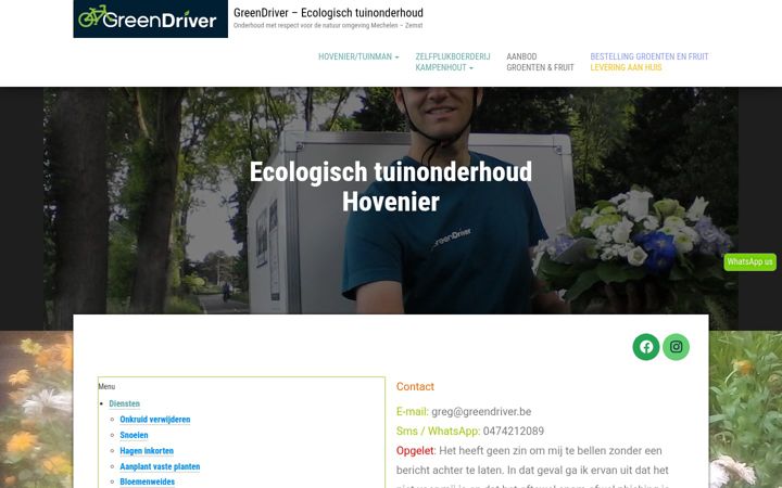 Screenshot of greendriver.be