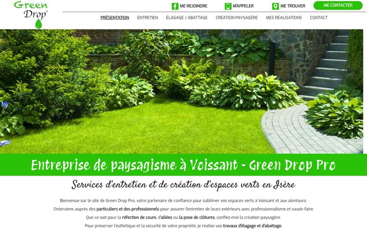 Screenshot of greendroppro.fr